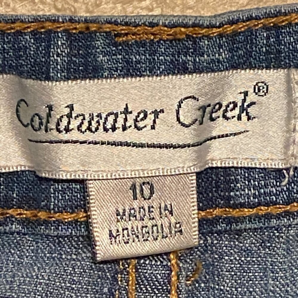 Coldwater Creek Capri Jeans Women's Size 10 Mid Rise Denim Blue Vintage - Picture 5 of 7